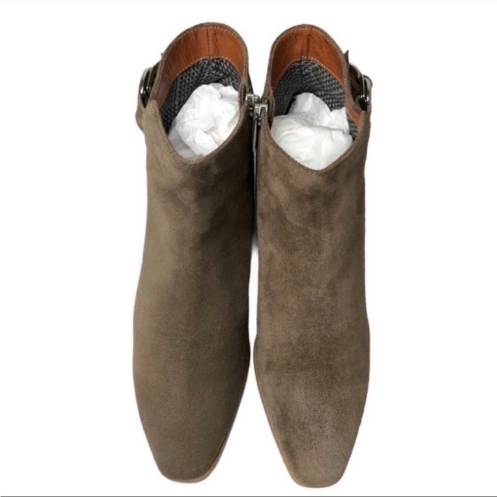 Aquatalia Faria Suede Leather Weatherproof Booties Sz 11 — image 8 of 8